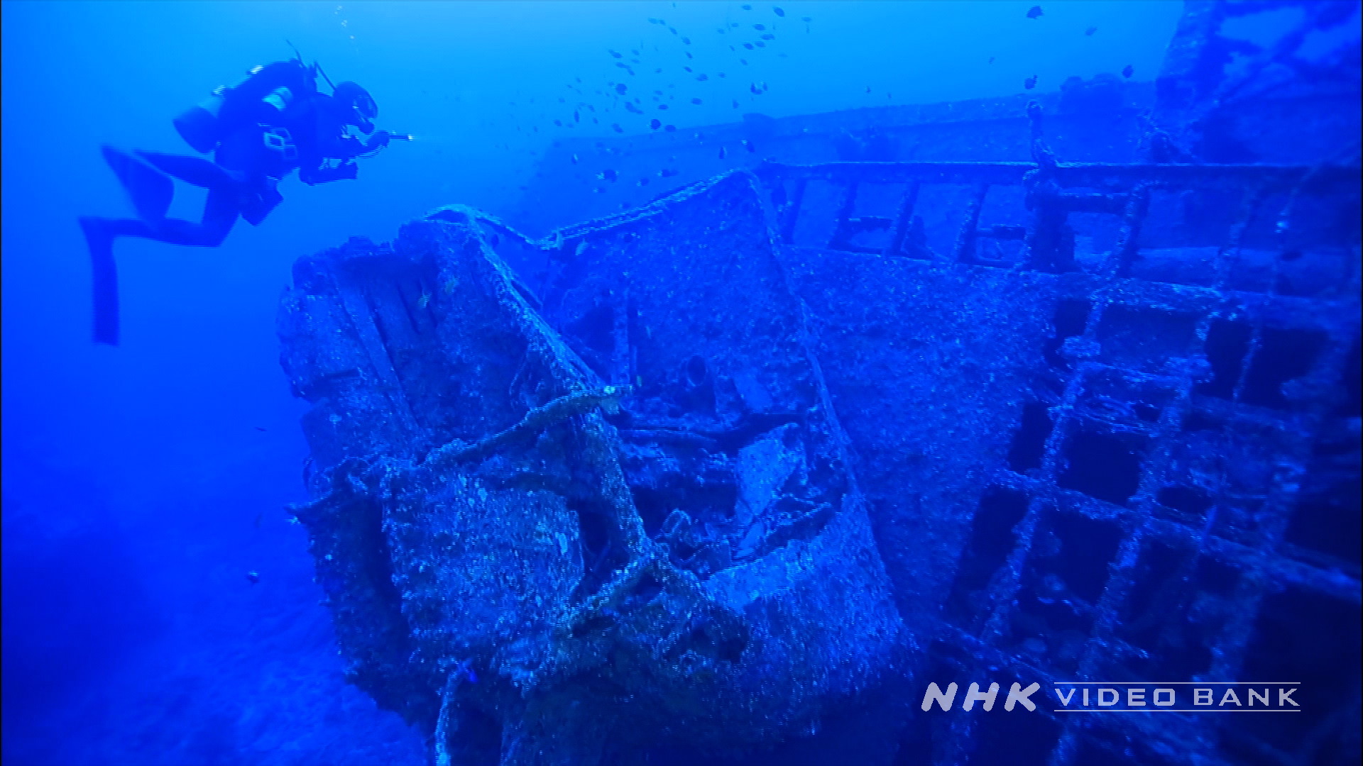 Underwater: the wreck of  USS Emmons